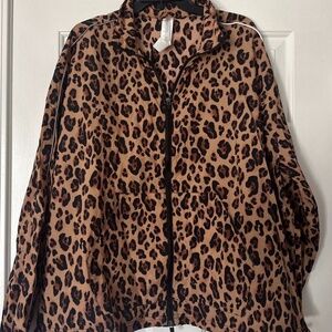 Fabletics Leopard Print Oversized Windbreaker 3X